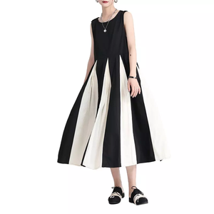 2022 Fashion Summer Crew Neck Sleeveless Strap <strong>Dress</strong> World-weary <strong>Funeral</strong> <strong>Dress</strong> Design Sense Coffee Break French Dress2017 - Product Image 2
