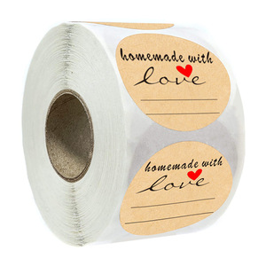 4 modèles de couronnes différentes, étiquettes imperméables en papier kraft pour bocaux Mason et garde-manger, autocollants pour bocaux, couvercles, artisanat et bougies - Product Image 2