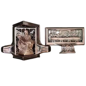 Accesorios para ataúd funerario, accesorio de esquina de <span class=keywords><strong>pieta</strong></span> para ataúd de metal y aaudes, C030 - Product Image 1