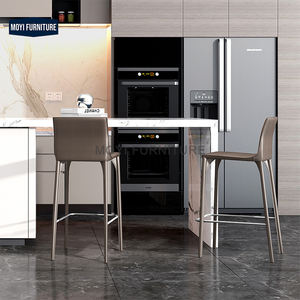 MOYI <span class=keywords><strong>Bar</strong></span> Restaurant Design Tabourets <span class=keywords><strong>de</strong></span> <span class=keywords><strong>bar</strong></span> avec cadre en acier et revêtement en cuir - Product Image 5