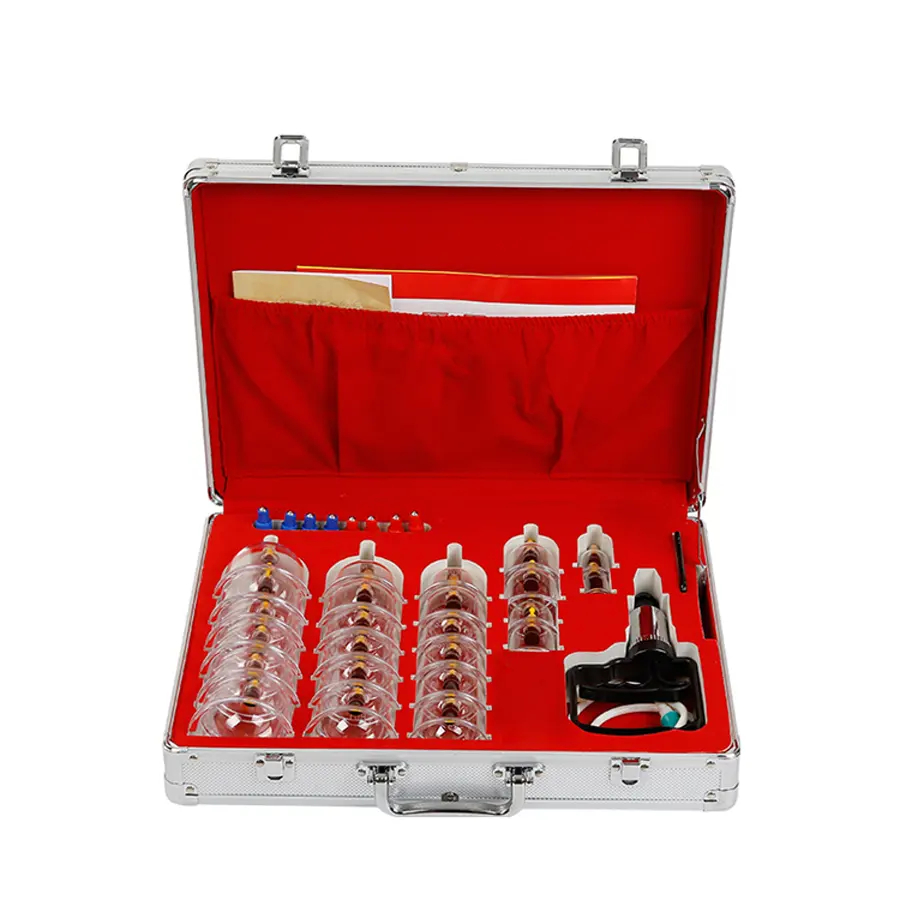 Ventouse hijama coppettazione set confezione regalo premium di lusso imballaggio tazze infrangibili di alta qualità per uso personale