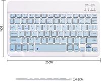 Teclado inalámbrico Bluetooth delgado y recargable con logotipo personalizado, 78 teclas, ABS, para iMac A1314