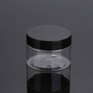 Transparent Round <b>Plastic</b> Jar 120G Pet For Cosmetic Packaging With Lid - Product Image 4