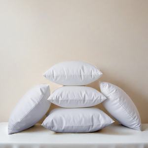 OEM ODM bantal Sofa poliester putih Super lembut pendukung punggung teknik jahit untuk berkemah perawatan kursi membaca penggunaan sandaran tempat tidur - Product Image 2