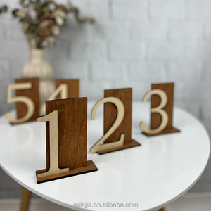 Numeri da Tavolo in Legno per Matrimoni, Anniversari ed Eventi, Numeri da Tavolo Rustici 1-15 1-20 - Product Image 2