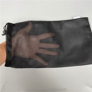 Sac de rangement extérieur personnalisé en polyester noir avec cordon de serrage pour tapis de plage - Product Image 5