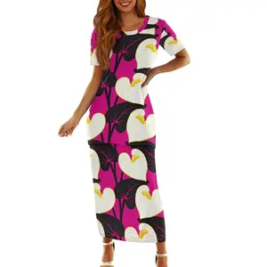 Samoan Puletasi vêtements tribaux polynésiens imprimer personnalisé femmes deux pièces insulaire Style robe ensembles robes en lin pour les femmes - Product Image 2