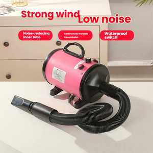 Sèche-cheveux professionnel pour animaux de compagnie, 2200W, rechargeable, écologique, pour chiens et chats, vitesse du vent élevée de 120 m/s, ionisation négative progressive, toilettage - Product Image 5
