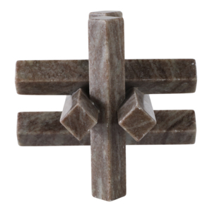 Scultura geometrica a forma di sfera in marmo per decorazioni per la casa, bagno, soggiorno, ornamento da scaffale. - Product Image 3