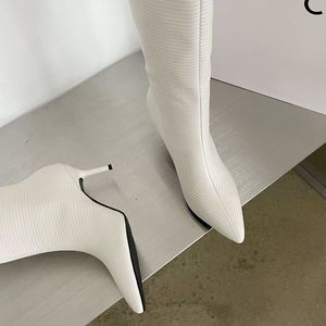 Sexy Wrinkle New Style Botas De Dama Winter and Fall Shoes Knee High Women's Boots - Product Image 4