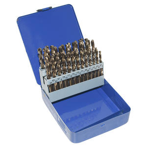 41pcs <b>Cobalt</b> Twist <b>Drill</b> <b>Bit</b> <b>Set</b> Electric <b>Drill</b> and Hole Drilling Tool Stainless Steel & Alloy Material for Metal Hole Opening - Product Image 1