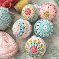 Boules de Noël Amigurumi 2023, ornements de Noël en crochet, jouets