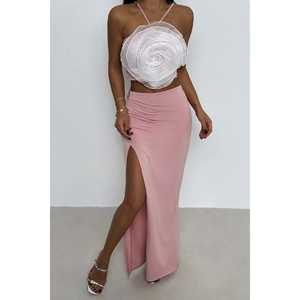 Conjunto de 2 Piezas en Rosa Pastel, Ropa Deportiva de Verano, Top y Pantalones Cortos por Encima de la Rodilla - Product Image 6