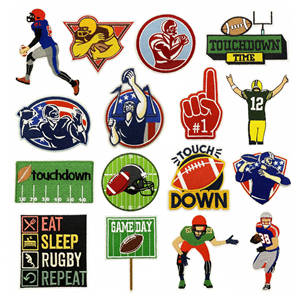Patchs de football américain brodés thermocollants pour le sport - Product Image 1