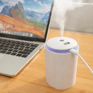 260ML de taza humidificador romántico suave luz USB de coche de la máquina de purificador de aromaterapia del rociador de la niebla de actualización