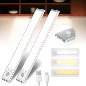 Smart Home <b>LED</b> Cabinet <b>Light</b> Rechargeable <b>Motion</b> <b>Sensor</b> <b>Led</b> Lamp for Kitchen Wardrobe Cabinet Lighting 24cm - Product Image 1