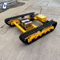Mini châssis à chenilles personnalisé avec système de chenilles en caoutchouc Train hydraulique et capacité de télécommande complète