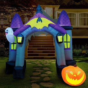 Vente chaude LED Glowing Arch Gonflable Ghost Pumpkin pour Halloween Noël Extérieur Intérieur pour Décorations De Fête À La Maison - Product Image 2