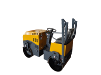 Compacteur de chaussée léger à double tambour, mini-rouleau compresseur routier compact JQ pour travaux de pavage à petite échelle