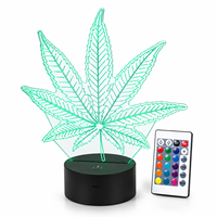 Lampe de nuit 3D moderne et ludique pour enfants et adolescents, avec LED, personnalisable OEM/ODM, pour chambre à coucher, maison et famille