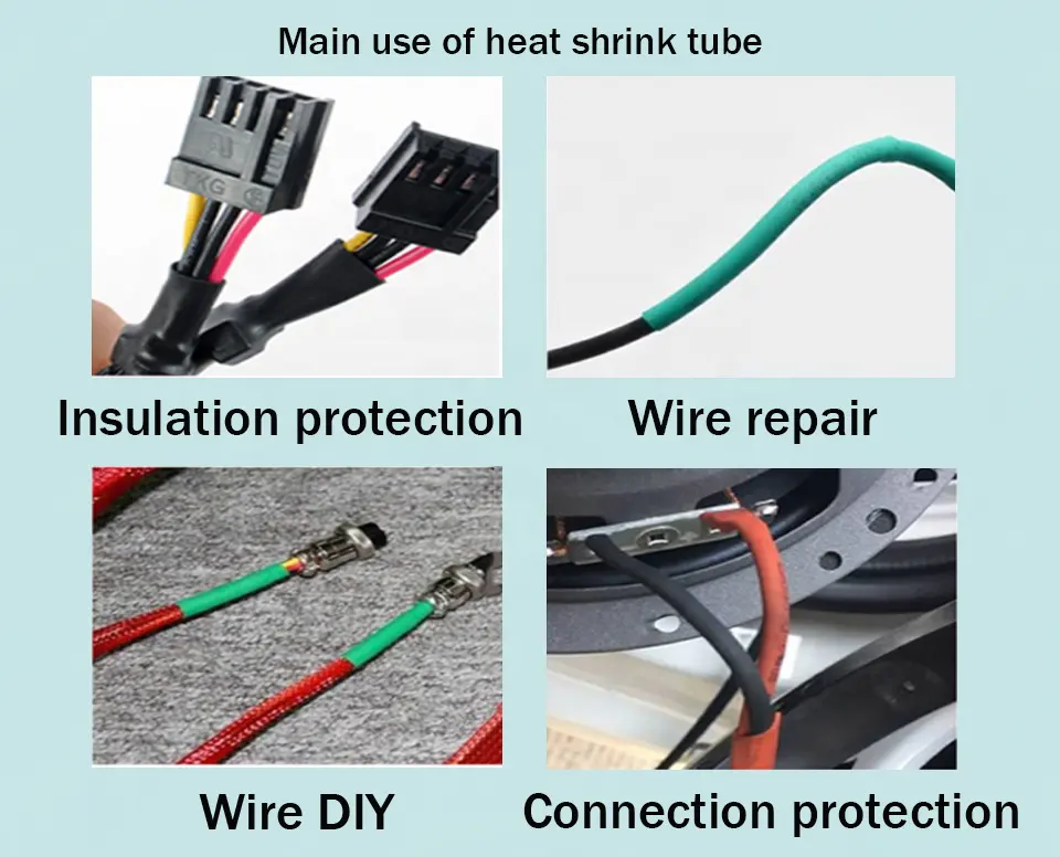 Kualitas dan Kuantitas Dijamin Heat Shrinkable Sleeve/ Wrap Flame Retardant Fleksibel Heat Shrink Tube/Tubing