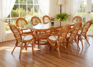 Juego de Comedor Moderno de Ratán para Restaurantes Comerciales, Hoteles y Uso en Exteriores - Mesa Larga con Diseño Moderno - Product Image 5