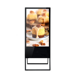 55 inch trong nhà LCD kiosk di động thông minh màn hình quảng cáo Totem với CMS phần mềm kỹ thuật số Bảng menu trong nhà hiển thị kỹ thuật số - Product Image 1