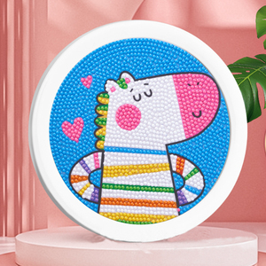Vente en gros Kit d'art en <span class=keywords><strong>diamant</strong></span> <span class=keywords><strong>licorne</strong></span> pour enfants avec cadre en plastique Peinture en <span class=keywords><strong>diamant</strong></span> d'art encadrée - Product Image 2