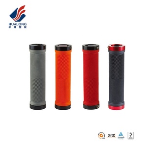 Tay Cầm TPR Chống Trượt Vỏ Bọc Màu Xanh Lá Vàng Đen Cho Xe Đạp Leo Núi Màu Cam OEM BMX Phong Cách Logo G201 - Product Image 6
