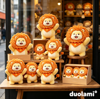 Jouets en peluche personnalisés, lion en peluche doux, poupée de dessin animé pour enfants, cadeaux, événements promotionnels, jouets en peluche personnalisés