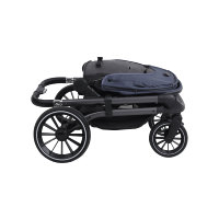 Poussette 3-en-1 avec nacelle et siège auto réversible, poussette de voyage pliable à vue haute pour nouveau-nés jusqu'à 3 ans, garçons et filles