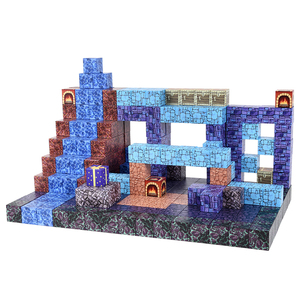 Ensemble <span class=keywords><strong>de</strong></span> jouets <span class=keywords><strong>de</strong></span> <span class=keywords><strong>construction</strong></span> en plastique magnétique 3D Mine World Puzzle, bâtonnets et boules pour enfants, éducatif STEM, 102 pièces, certifié EN71, EHUNT - Product Image 2