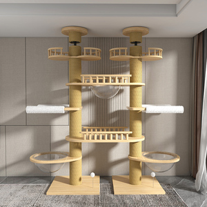 Tiragraffi per Gatti in Legno Massello e Sisal, Stile Moderno Classico, Ecologico, su Larga Scala, <span class=keywords><strong>a</strong></span> Torre, per Ingrosso - Product Image 3