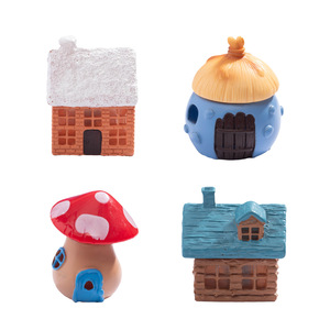 Miniature de maison champignon en résine, lumineuse, pour décoration de bureau - Product Image 5