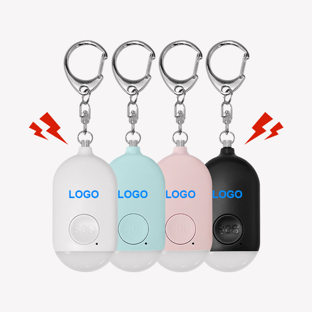 Panic Button Siren Alarm Self Defense Safety Personal Alarm and Light Keychain Cute