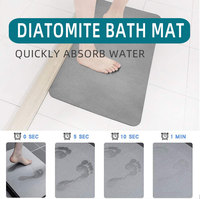 Tapis de bain en pierre de diatomite super absorbante, antidérapant, séchage rapide, tapis de bain en terre de diatomée, tapis de sol absorbant pour salle de bain