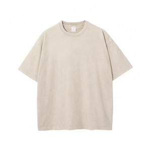 T-shirt <span class=keywords><strong>col</strong></span> rond en coton épais 230 g/m² à manches courtes pour adolescents garçons et filles, vêtement décontracté respirant pour l'été, vente en gros, t-shirt vierge - Product Image 6