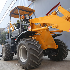 Mesin penggerak bumi roda Mini pemuat baru dan digunakan Backhoe traktor penggali Backhoe Mini selip Steer Loader - Product Image 5