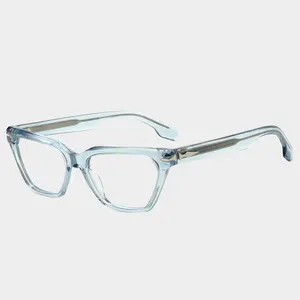 2024แฟชั่นใสกรอบแว่นตาอะซิเตตสินค้าใหม่