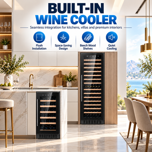 Réfrigérateur à vin compact Minghou OEM, profondeur 18,4 pouces, armoire de rangement personnalisée pour économiser de l'espace - Product Image 3