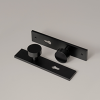 Serrure de porte DOOROOM H59 en laiton noir mat, monobloc, pour portes intérieures résidentielles, taille universelle