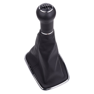 Volkswagen Golf Gear <b>Shift</b> <b>Knob</b> 5 6 Speed Leather Ergonomic Manual Transmission Lever Head - Product Image 1