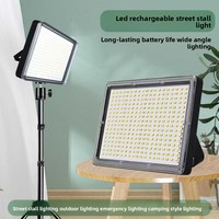 Lampe d'urgence LED portable rechargeable à batterie lithium, étanche IP65, solaire et USB, pour le camping