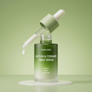 Sérum Visage Lacté au Thé Vert Matcha, Végétalien, Sans Cruauté Animale, Certifié GMPC ISO 22716 SEDEX HALAL, à Base <span class=keywords><strong>de</strong></span> PDRN et Céramide, Marque Privée OEM ODM - Product Image 1