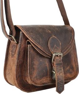 Haute qualité Vintage mode Hippe cuir bandoulière sac à bandoulière fermeture à glissière unique voyage cartable sac à main pour les femmes - Product Image 1
