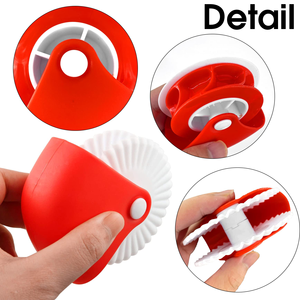 Creative PP Round Pastry Cutter <b>Wheel</b> Pizza Dough Roller Crimping Edge Dishwasher Safe Freezer Safe Baking Tool Perfect Pretzels - Product Image 2