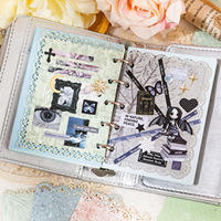 20 feuilles/paquet de papier artisanal, série dentelle, style vintage ajouré, pour fonds de journal et décorations DIY