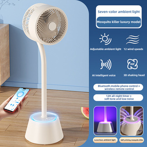 Ventilador de Circulación de Aire con Control Remoto por Voz, Ventilador de Piso con Lámpara Antimosquitos y Aromaterapia - Product Image 2