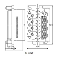 Conector Automotriz INNOOTEC de Alta Resistencia 125A, Alta Corriente 600V, Enchufe Híbrido de 83 Pines, Arnés de Cables ECU, Carcasa LCP Ciega
