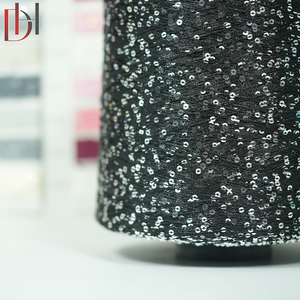 150D Dệt Ngọc Trai 3Mm Polyester Cotton Nhuộm Váy Chất Liệu May Mặc Vải Sequin Sợi - Product Image 3